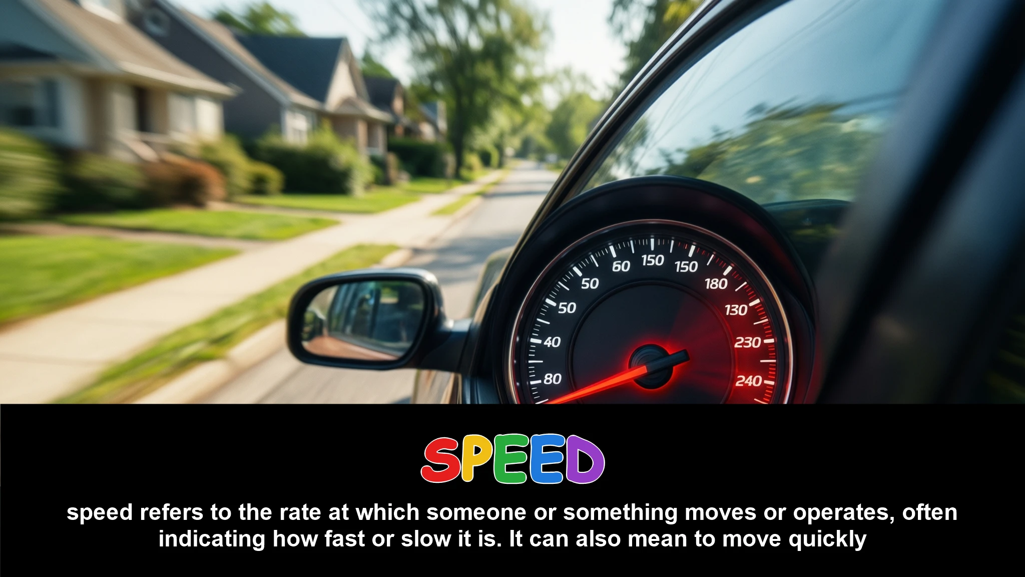 English Illustration for speed